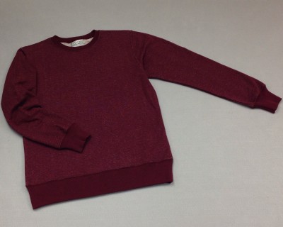 Mns Solid Slim Sweathirt burgundy